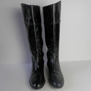 Seychelles Black Leather Riding Boots